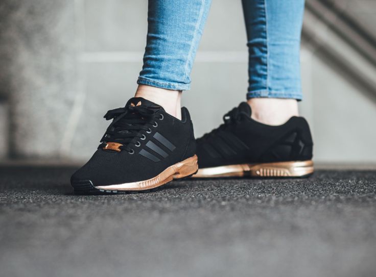 adidas zx flux femme noir et or