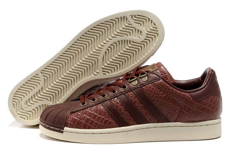 adidas cuir marron