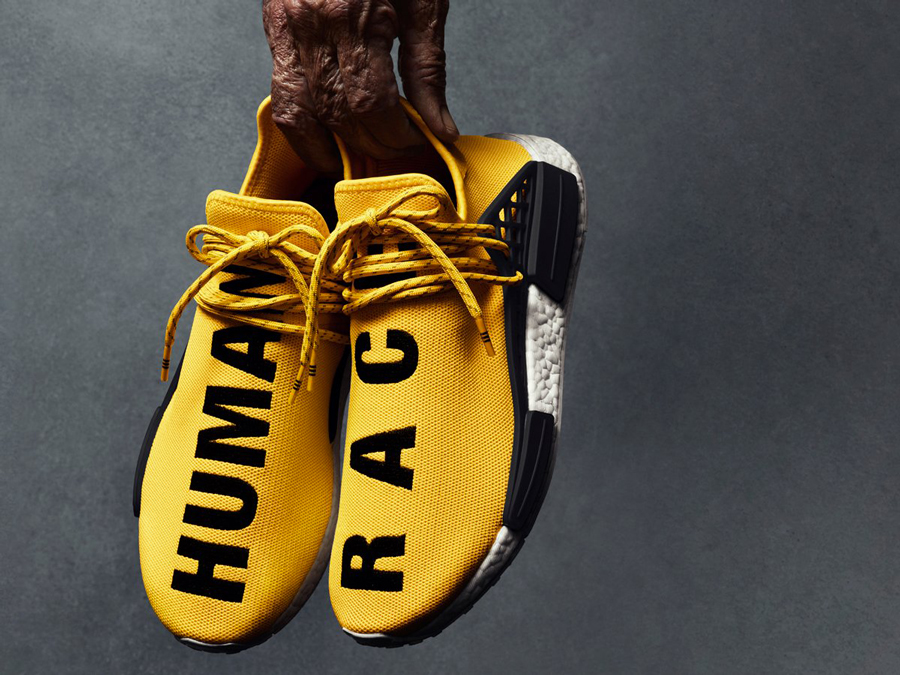 adidas human race blanche