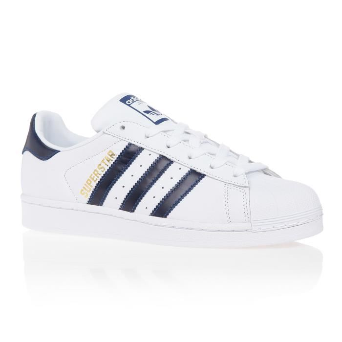 adidas superstar bleu et blanc