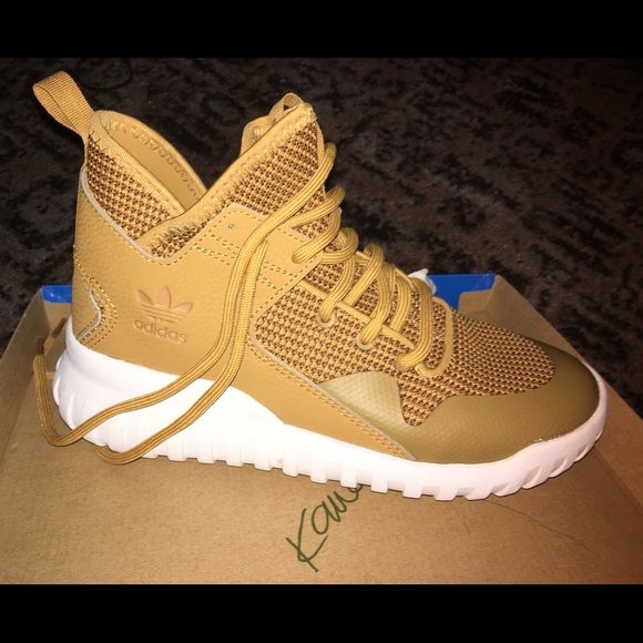 adidas tubular enfant camel