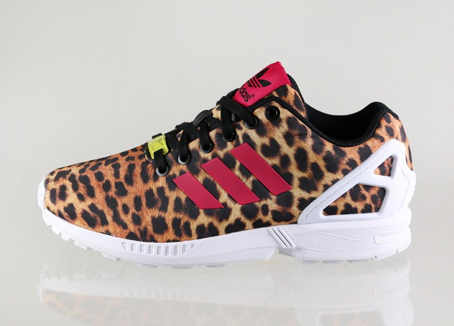 adidas zx flux leopard rose