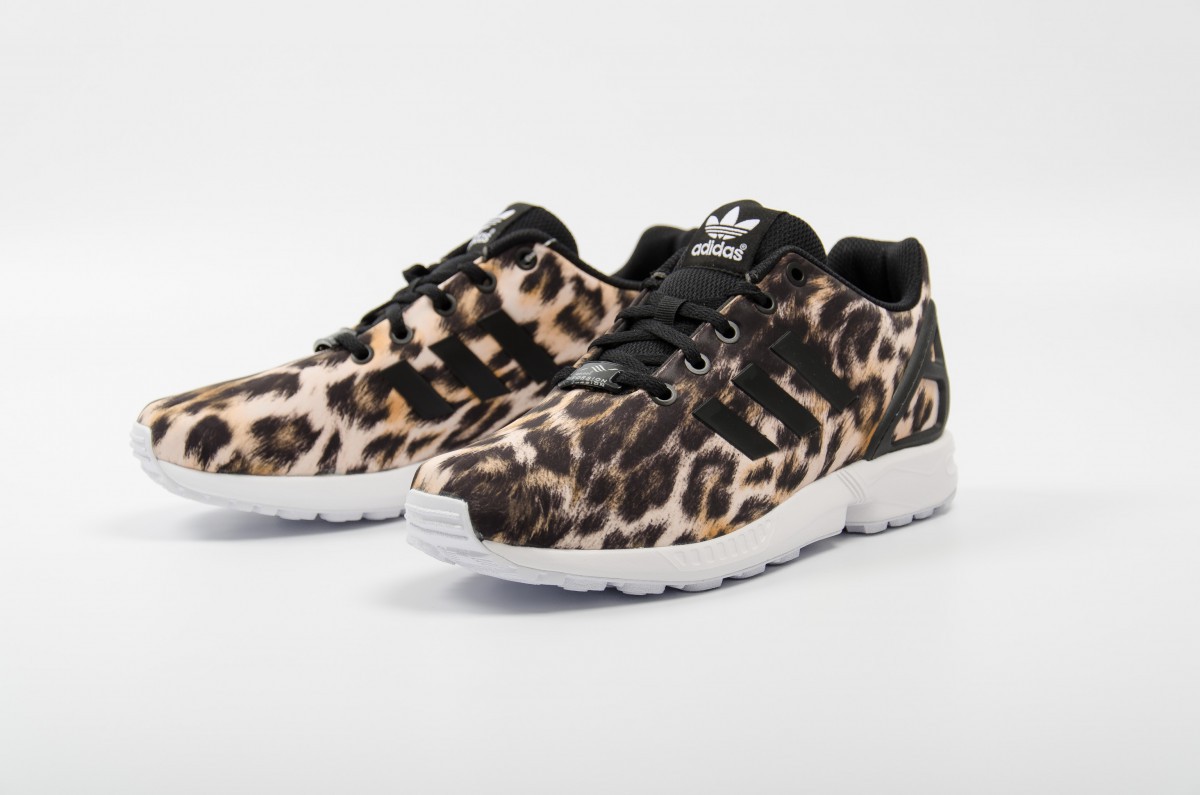 adidas zx flux leopard print