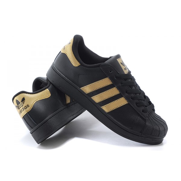 basket femme adidas noir et dore