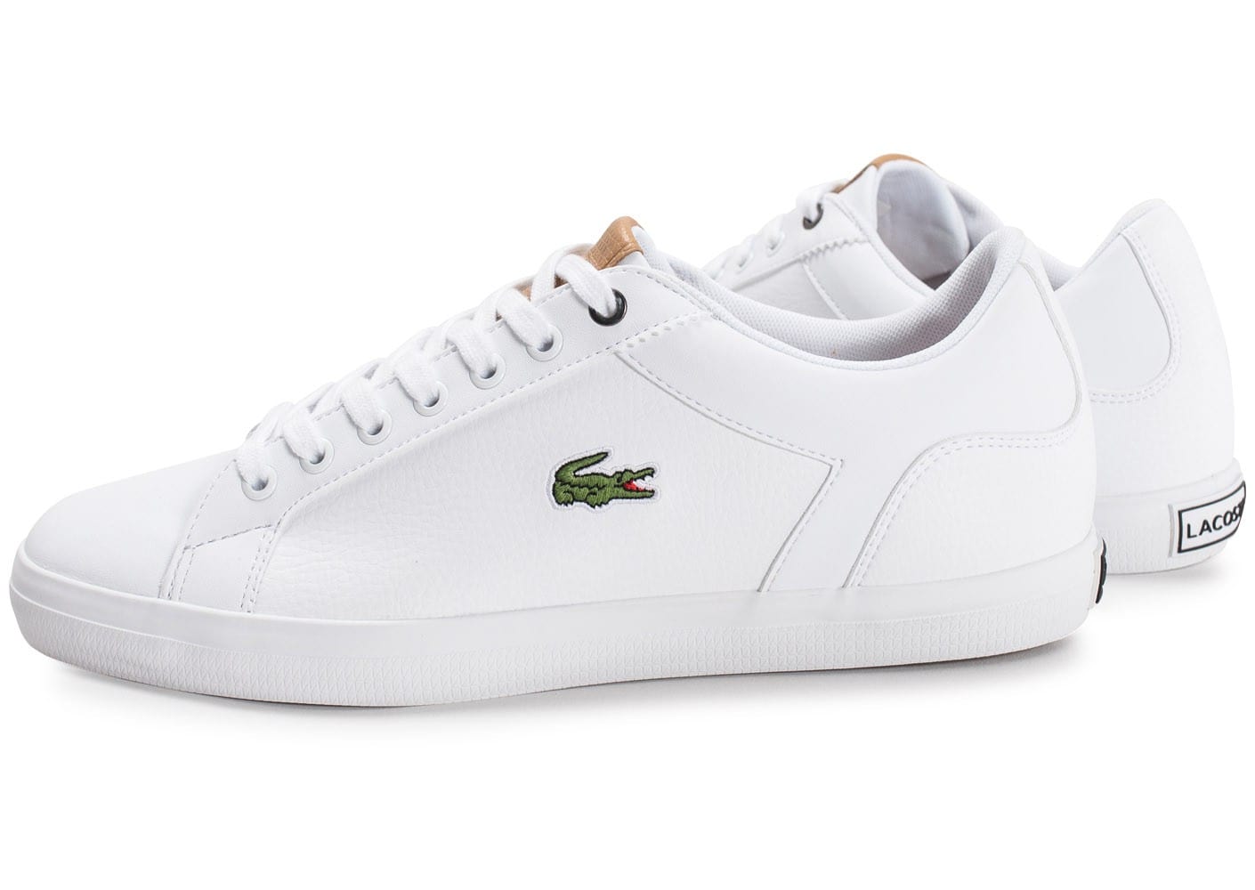 basket lacoste lerond blanche et rose