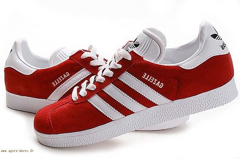 adidas femme chaussure rouge