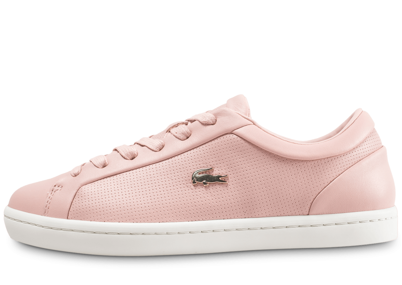 chaussure lacoste rose homme