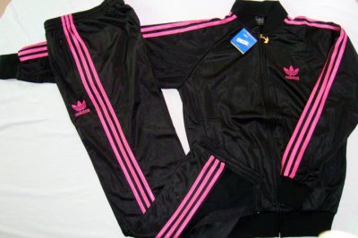 survetement adidas femme noir et rose