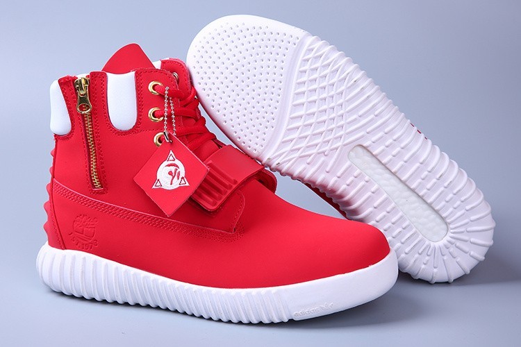 timberland rouge et blanc